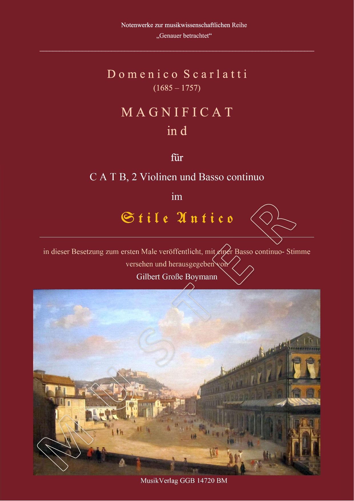 Titelblatt Dom. Scarlatti Magnificat in d